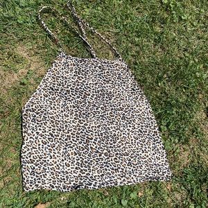 Cheetah halter top